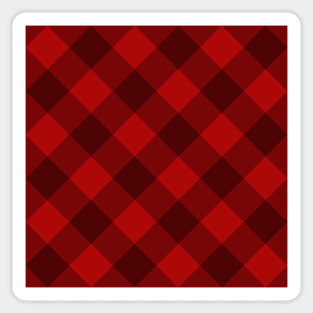 Red Plaid Sticker